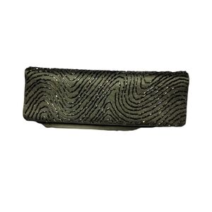 La Regale* Green Satin* Beaded Purse